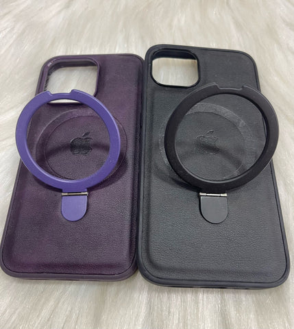 Case  de Couro Magnética com Suporte Tripé